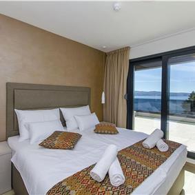 5 bedroom beachfront villa with heated pool near Omis, sleeps 9